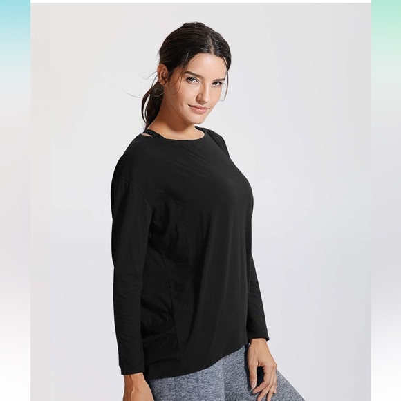 CRZ Yoga Long Sleeve Workout Shirt Melanite Small - Picture 4 of 8